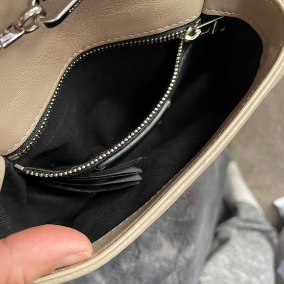 All Saints Cream and Brown Crossbody Bag - Picture 11 of 15